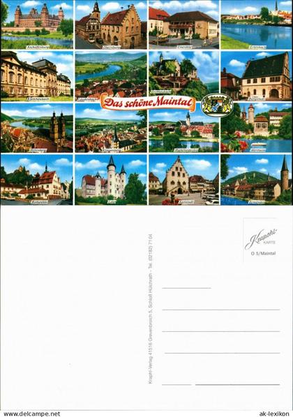 Ansichtskarte Deutschland Das schöne Maintal 1990
