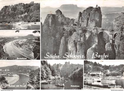 B44666 Bastei Sachs Schweiz Bastei multiviews boats bateaux   germany
