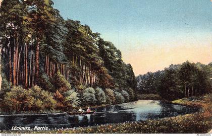 B500 Germany 1911 Loecknitz Partie River vintage postcard