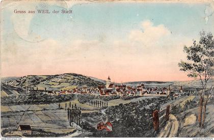 B92154 gruss aus weil der stadt germany