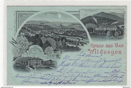 Bad Wildungen, Mondscheinkarte. Kurhaus Badelogirhaus Bad Wildungen gela... - 39086720