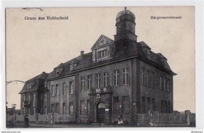 Herzogenrath mit Bürgermeisteramt. Feldpost, mit Stempel von 1920. Leich... - 39052135