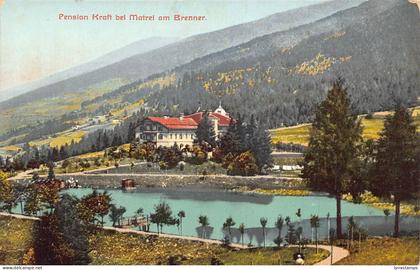 L263 Germany Pension Kraft bei Matrei am Brenner Lake House Mountains postcard