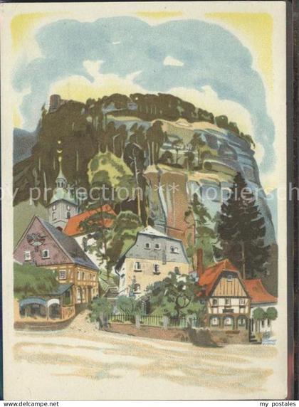 Oybin Sachsen Aufgang Berg Oybin