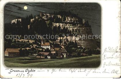 Oybin Sachsen Berg Oybin Mondschein