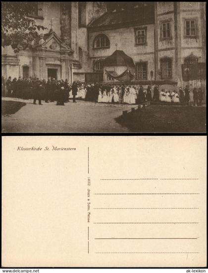 Panschwitz-Kuckau Pančicy-Kukow Klosterkirche St. Marienstern Prozession 1912