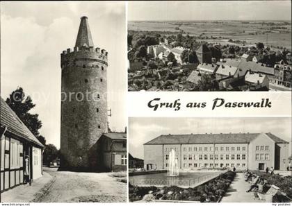 Pasewalk Mecklenburg Vorpommern Steinturm Fliegeraufnahme Brunnen