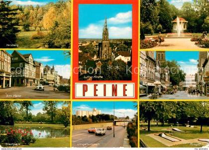 Peine Landschaftspanorama Herzberg Markt Altstadt Stadtpark Lutherkirche Minigol