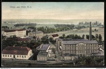 AK Peitz /N.-L., Teilansicht mit Fabrik