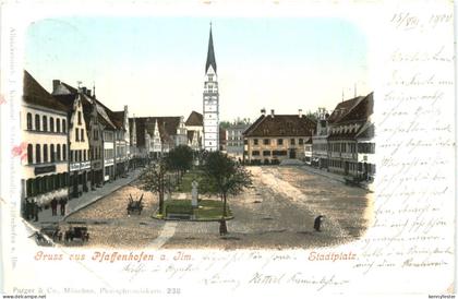 Gruss aus Pfaffenhofen a- Ilm - Stadtplatz