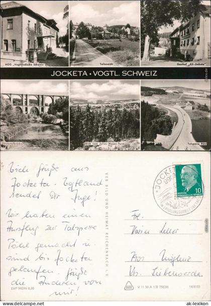 Jocketa-Pöhl HOG Alt-Jocketa Elstertalbrücke Mosen-Turm Talsperre Pöhl 1966