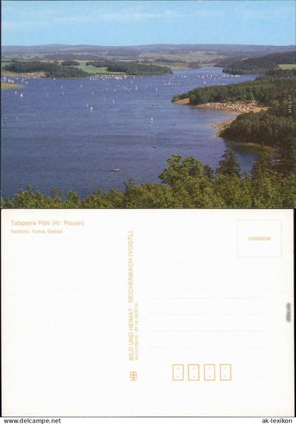 Pöhl Talsperre Ansichtskarte   1989