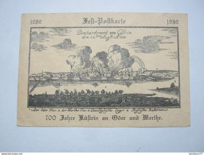 KÜSTRIN , 700 Jahrfeier  ,   Schöne Karte um 1932