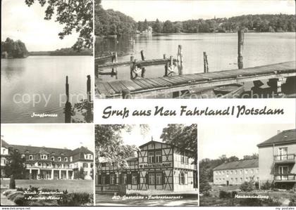 Neu Fahrland Jungfernsee Klinik Sanatorium HO Gaststaette Parkrestaurant
