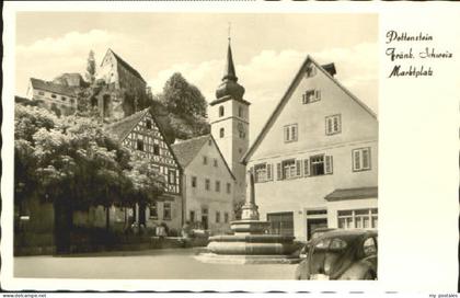 Pottenstein Oberfranken Pottenstein Marktplatz o 1953