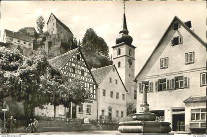 Pottenstein Oberfranken Pottenstein Marktplatz x 1962