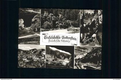 Pottenstein Oberfranken Pottenstein [Stempelabschlag] Teufelshoehle