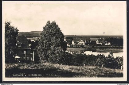 AK Premnitz, Villenkolonie mit Gewässer
