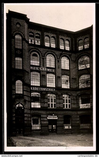 Foto-AK Berlin-Prenzlauer Berg, Gebäude der Heilsarmee, Kadettenschule