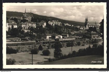 AK Prüm /Eifel, Teilansicht mit Kirche