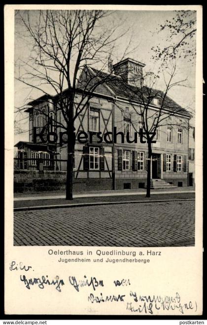 ALTE POSTKARTE OELERTHAUS QUEDLINBURG JUGENDHEIM JUGENDHERBERGE