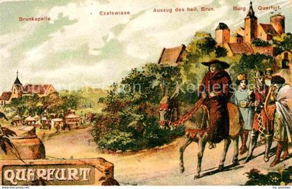 Querfurt Sachsen-Anhalt Brunkapelle Eselswiese Auszug Burg