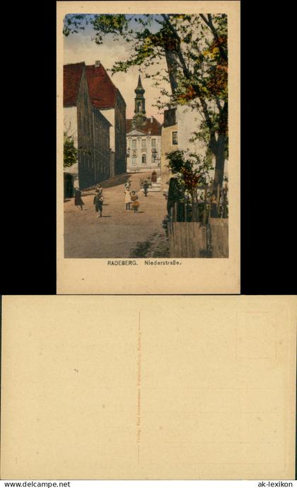Ansichtskarte Radeberg Niederstraße 1925
