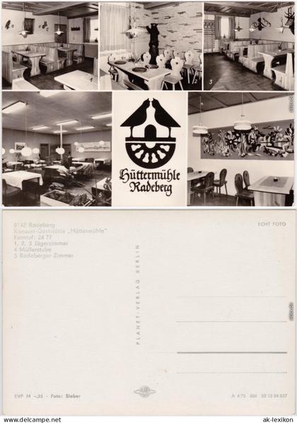 Radeberg Hüttermühle Foto Ansichtskarte 1975