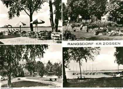 Rangsdorf Gaststaette am Rangsdorfer See Uferpartie Bootssteg