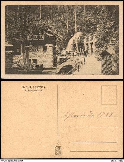 Rathen Deutschland - Sachsen - Rathen Amselfall Amselfallbaude 1923