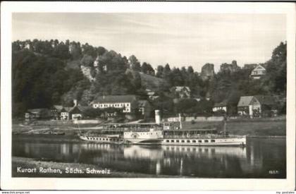 Rathen Saechsische Schweiz Rathen Dampfer x 1955
