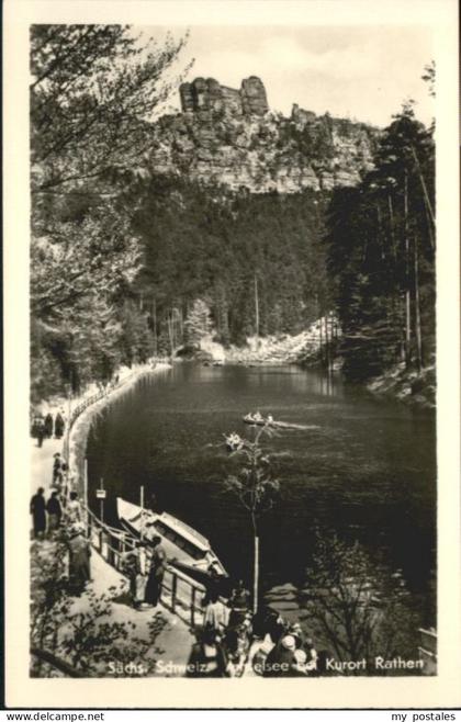 Rathen Saechsische Schweiz Rathen See