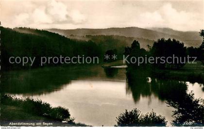 Regen Abendstimmung am Regen Landschaftspanorama