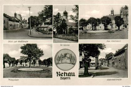 Rehau Bayerische Ostmark Wallstrasse Kirche Rathaus Bahnhofstrasse Maxplatz