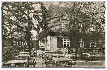 Berlin - Hermsdorf - Forsthaus Dohnlake - Besitzer Clara Riemann - Foto-Ansichtskarte