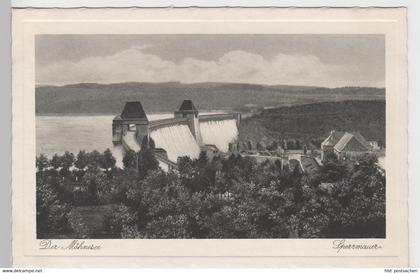 (104298) AK Möhnesee, Sperrmauer d. Möhnetalsperre, vor 1945