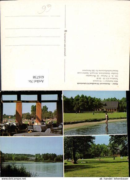 616738,Mehrbild Ak Nettetal Hinsbeck Hotel Restaurant Strandbad Krickenbeck