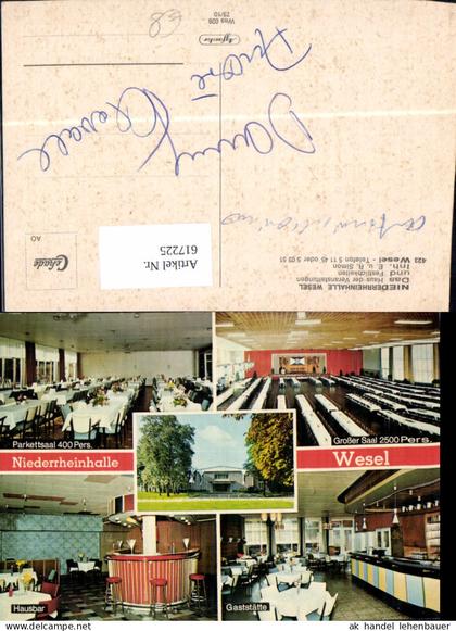 617225,Mehrbild Ak Wesel Niederrheinhalle Wesel