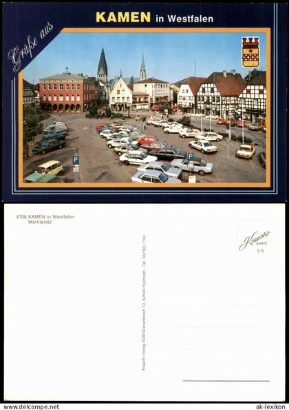 Ansichtskarte Kamen (Westfalen) Blick auf dem Marktplatz in Kamen 1995