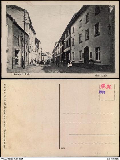 Ansichtskarte Linnich Mahrstraße - Kinder 1918