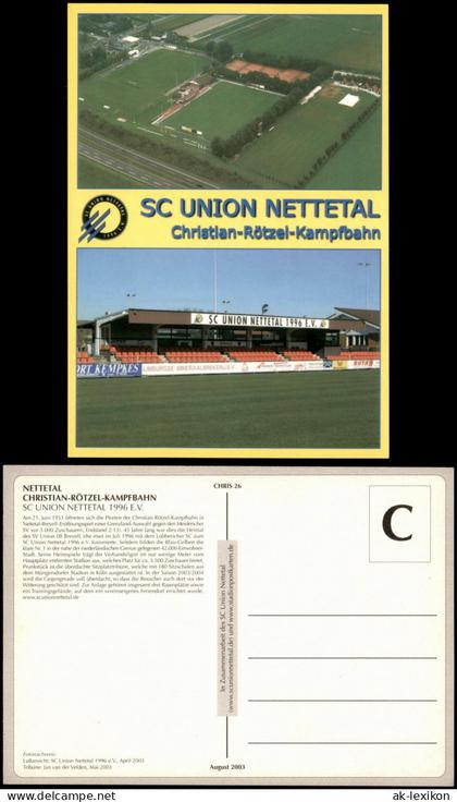 Ansichtskarte Nettetal Christian-Rötzel-Kampfbahn Luftbild Stadion 2003