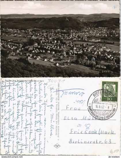 Ansichtskarte Niedermarsberg-Marsberg Luftbild 1962