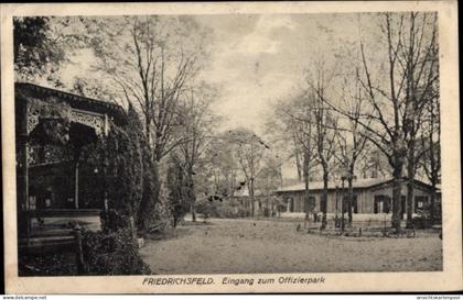 CPA Friedrichsfeld Voerde am Niederrhein, Eingang zum Offizierpark