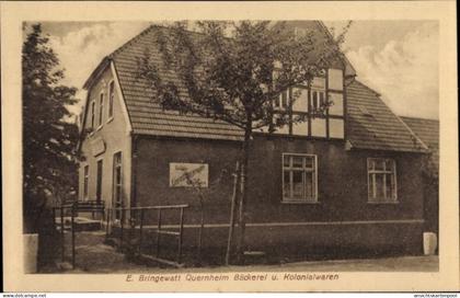 CPA Quernheim Kirchlengern Ostwestfalen, Bäckerei und Kolonialwarenhandlung