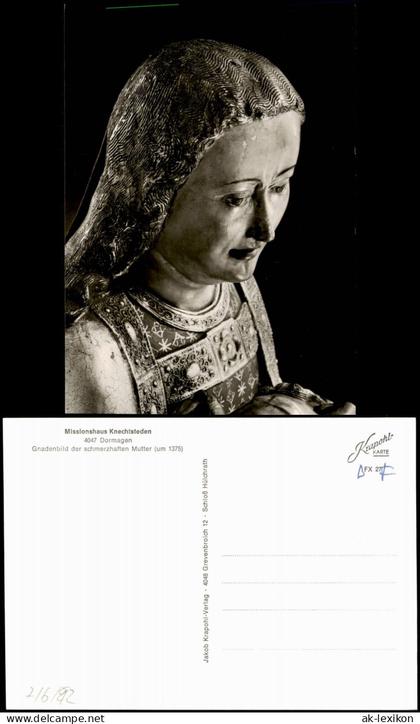 Dormagen Gnadenbild im Missionshaus Knechtsteden in Dormagen 1960