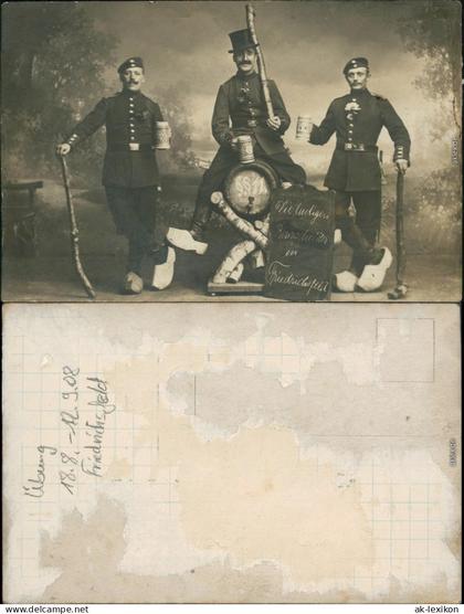 Friedrichsfeld-Voerde (Niederrhein) Menschen / Soziales Leben   Soldaten  1908