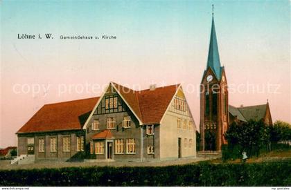 Loehne Gemeindehaus und Kirche