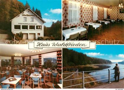 Marienheide Haus Waldfrieden Gastraeume Lingesetalsperre