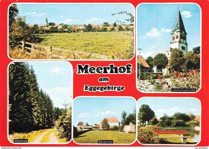 Meerhof Eggegebirge Marsberg Hochsauerlandkreis NRW Panorama Waldweg Ehrenmal Pa
