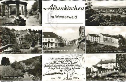 Altenkirchen Westerwald Altenkirchen Ehrenmal Westerwaldheim Kloster Marienthal